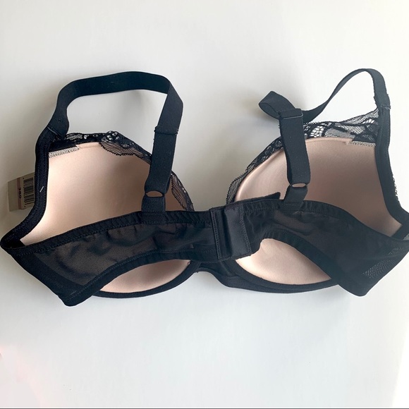 NWT Paramour Tempting Plush Contour Black Lace Bra - Picture 3 of 8